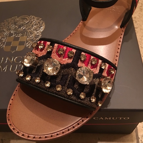 🧡NWT🧡Vince Camuto anklestrap embellished sandals - Picture 7 of 8
